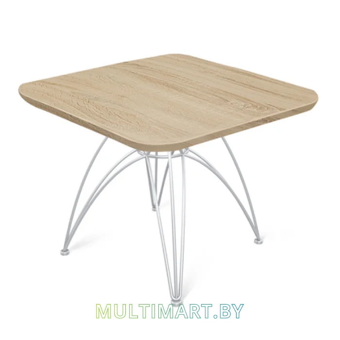 Журнальный столик Sheffilton SHT-S112/ЛДСП 60/60 (хром лак/дуб сонома)